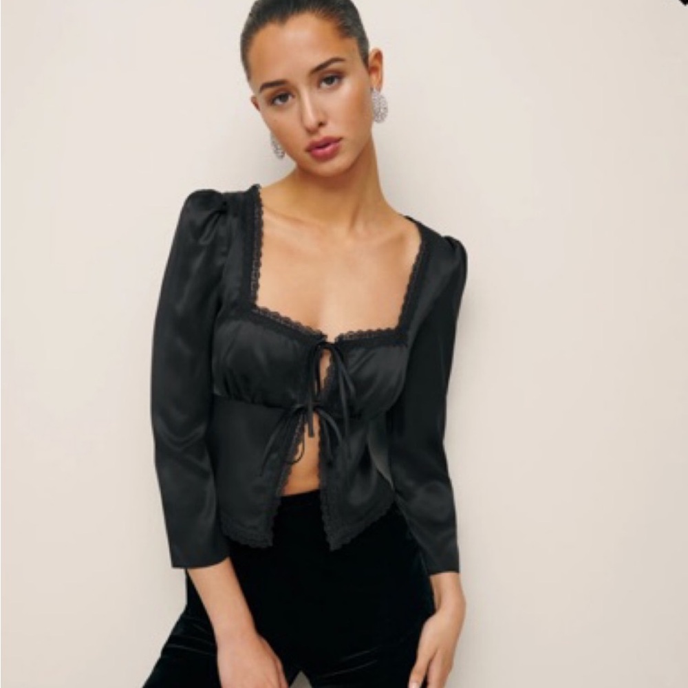 Reformation Lucinda Silk Top